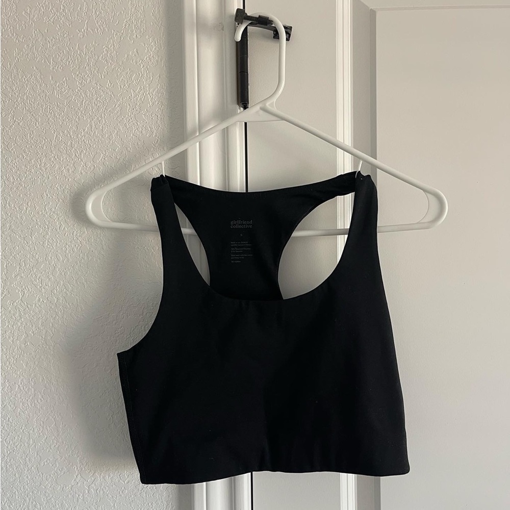 girlfriend collective black paloma sport bra